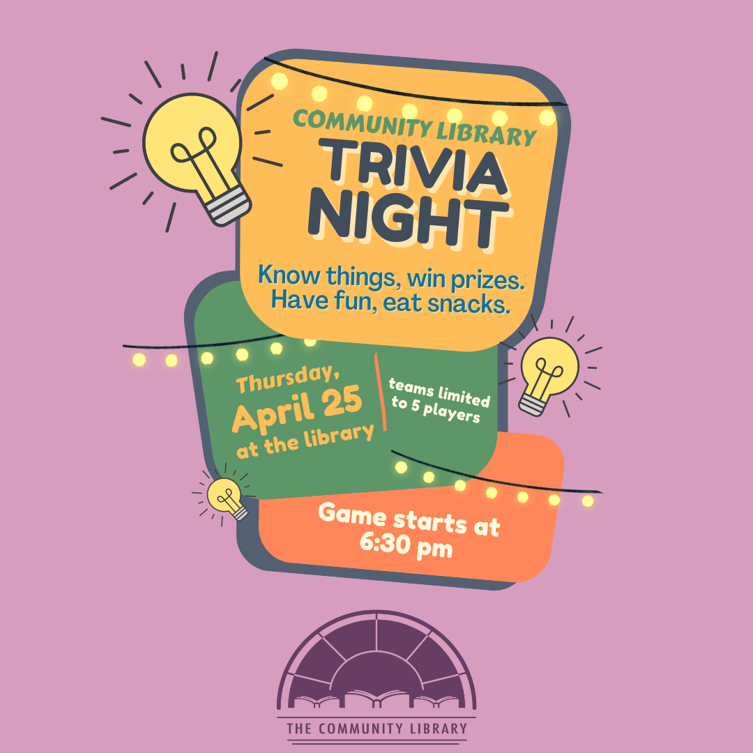 Trivia Night April 25 at 6:30 pm