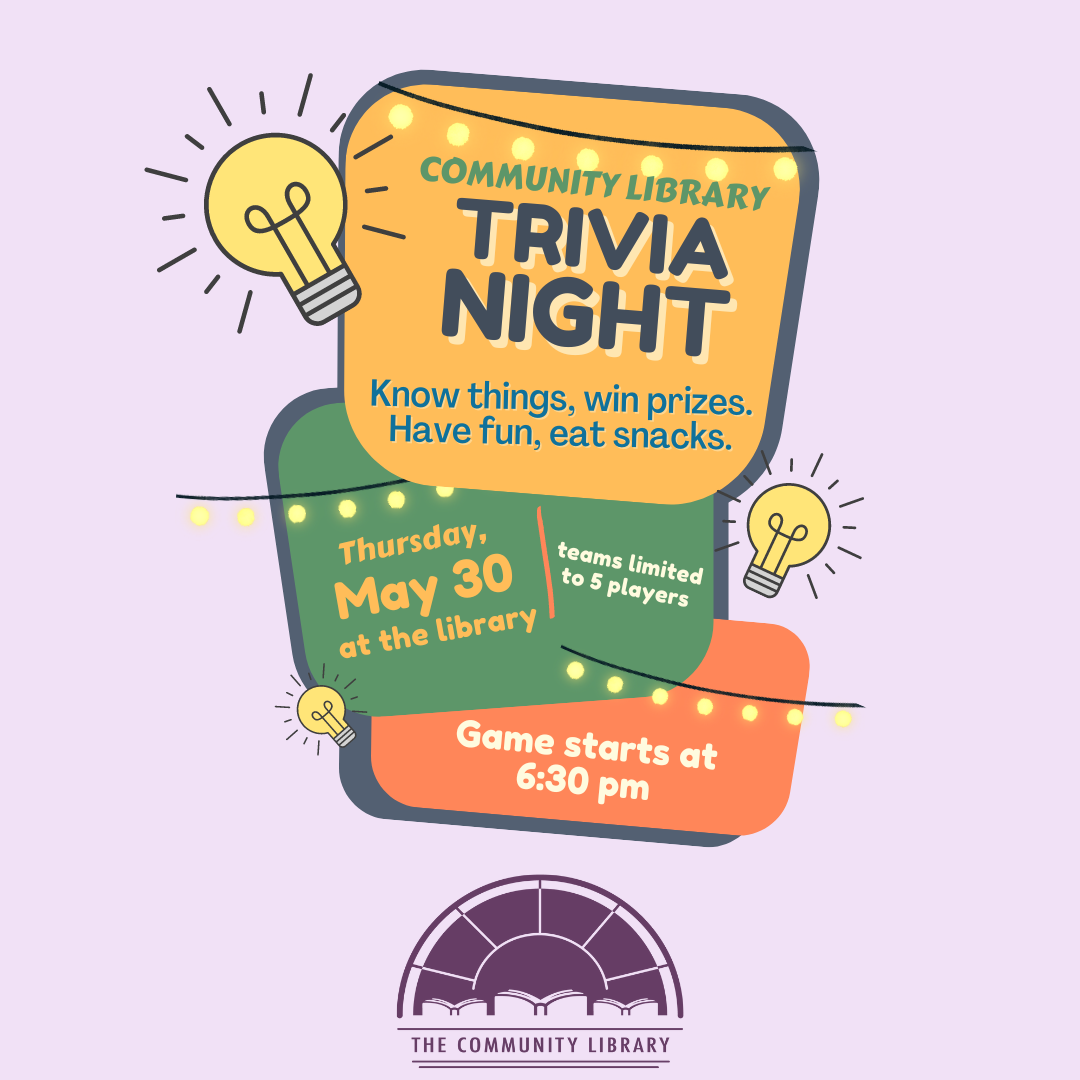 Trivia Night Thursday May 30 at 6:30 pm