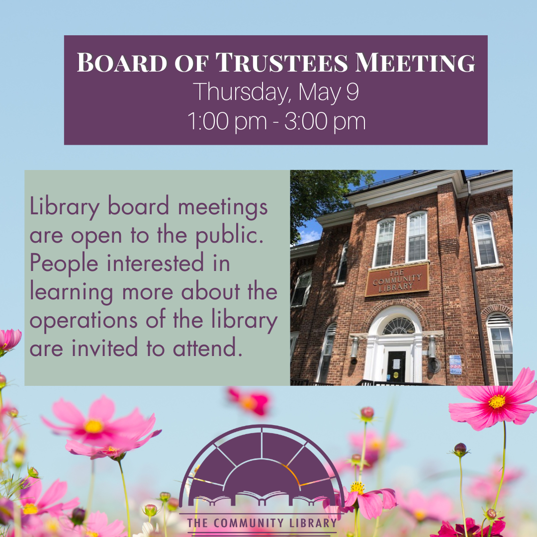 Board of Trustees meeting May 9 at 1 pm